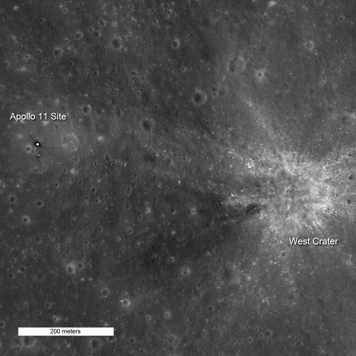 High Noon At Tranquility Base Lunar Reconnaissance Orbiter Camera