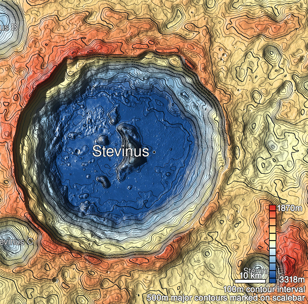 Stevinus 2 Shaded Relief
