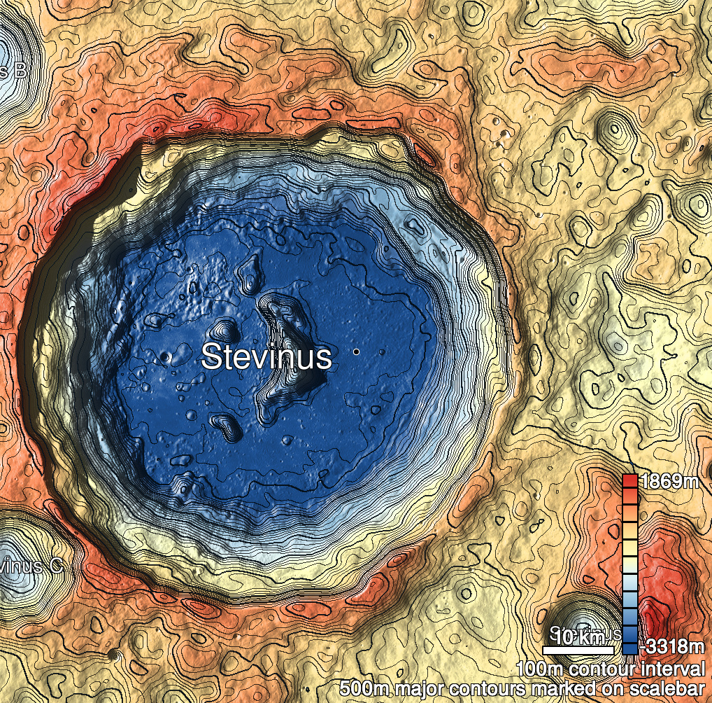 Stevinus 13 Shaded Relief