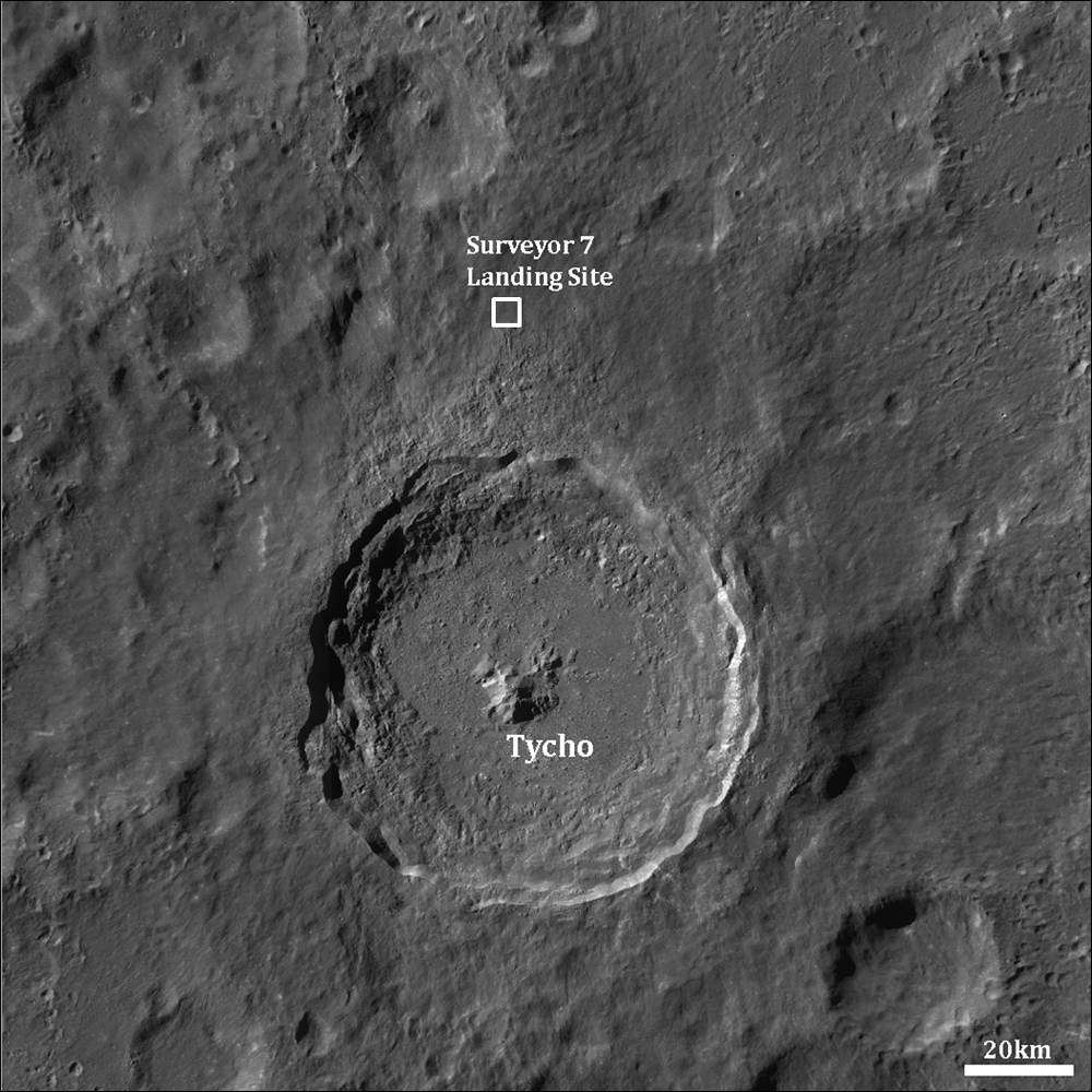 Image result for surveyor 7 on the moon